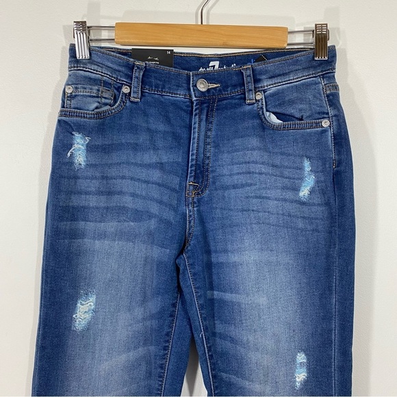 NWT 7 For All Mankind Boys Dark Wash Slimmy Fit Jeans - Picture 3 of 9